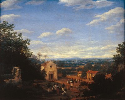 Church of Saints Cosmas and Damian in the Brazilian Town of Igarassu by Frans Post